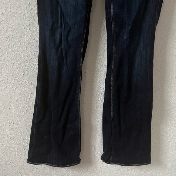 American Eagle Y2K Style Low Rise Dark Wash Flare boot cut jeans 10 Long - Picture 4 of 9